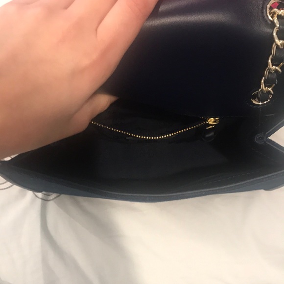 Dark denim flap bag - Picture 3 of 6